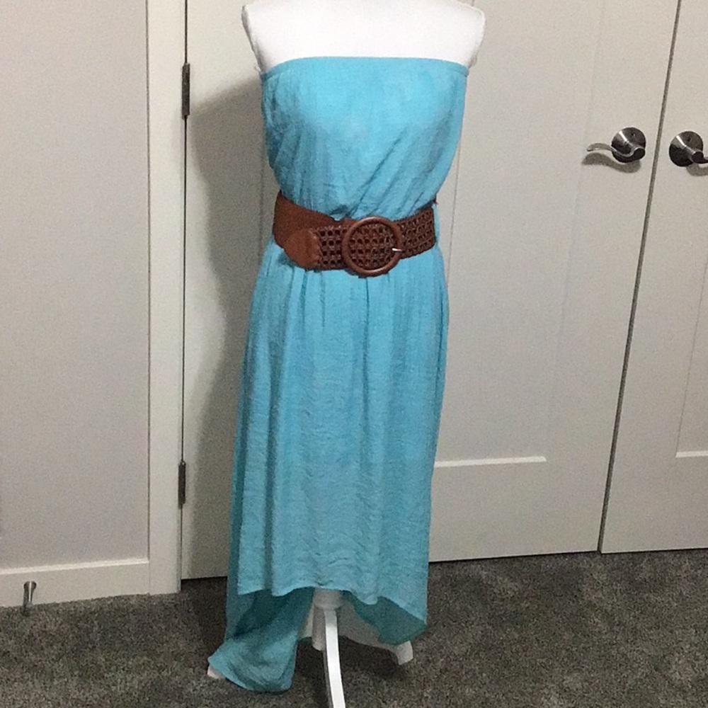 Anabelle Turquoise Dress With Belt Size L!
